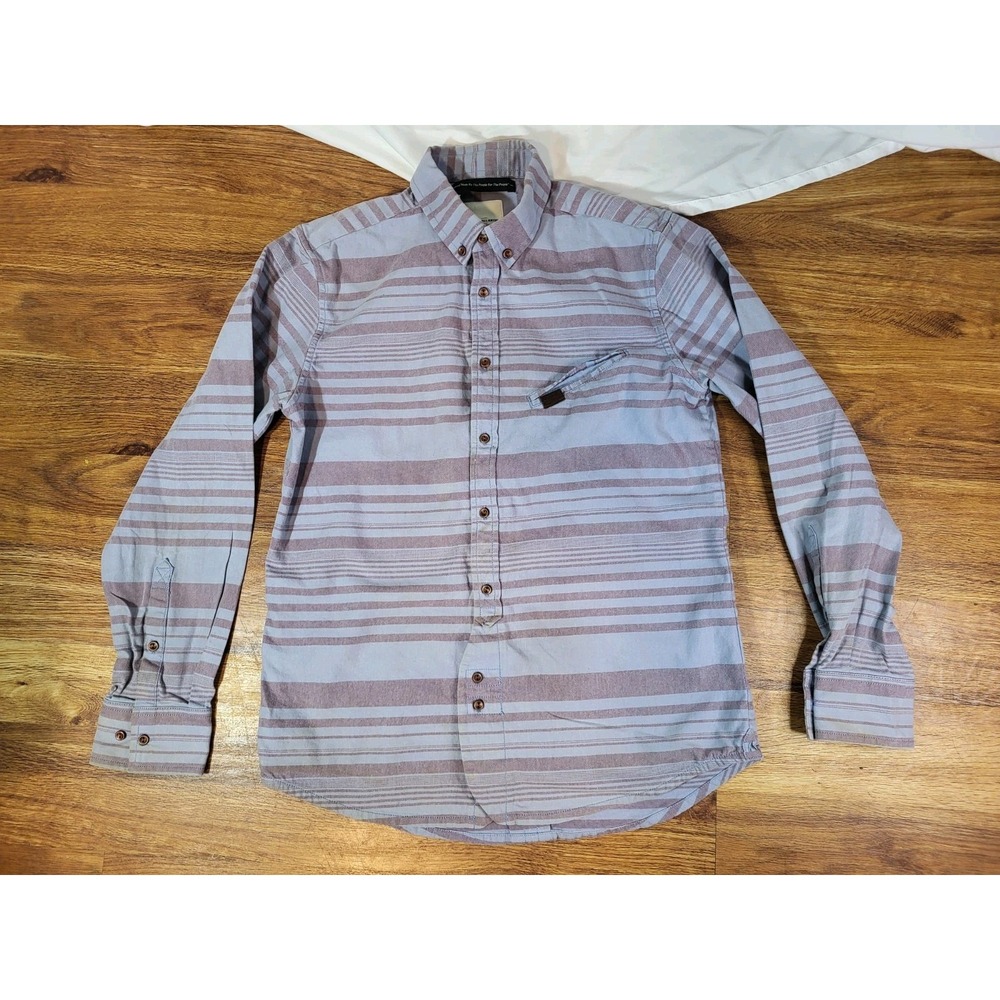 Marshall Artist Modern Tailoring Shirt Medium Mens Striped Button Up Shirt